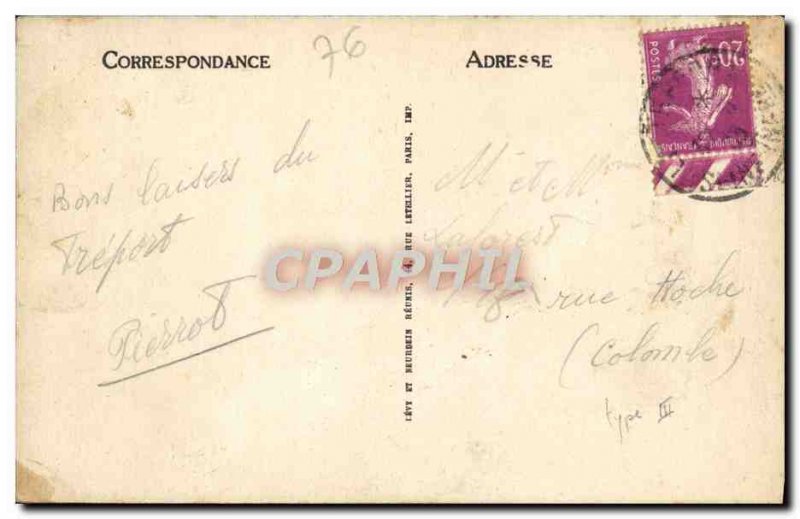 Old Postcard Le Treport View La Jetee For Big Time