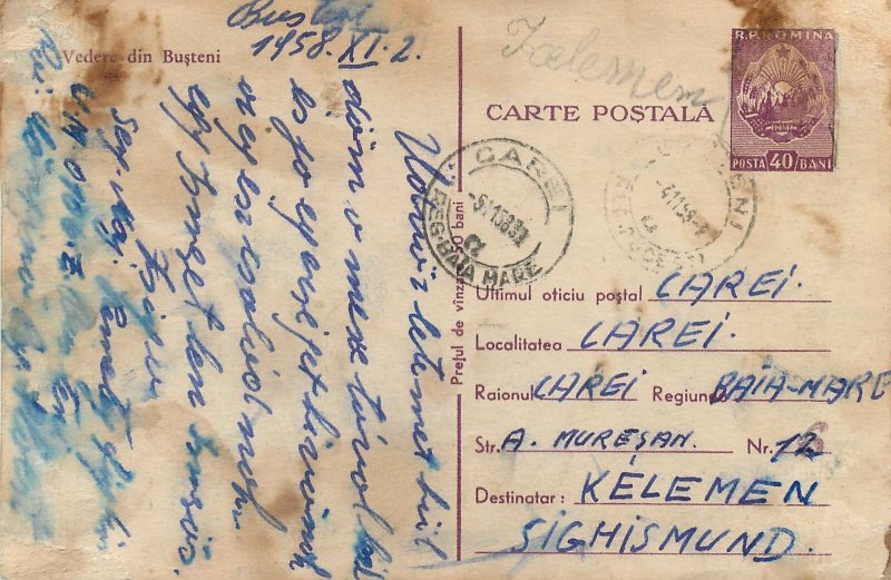 Romania RPR Postcard Busteni picture