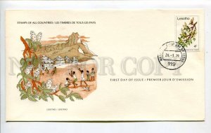 424608 LESOTHO 1979 year First Day COVER certificate w/ signature