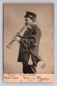 MUSIC GRUSS AUS VIENNA AUSTRIA TO BALTIMORE MD TRIEBEL POSTCARD EXCHANGE (1903)