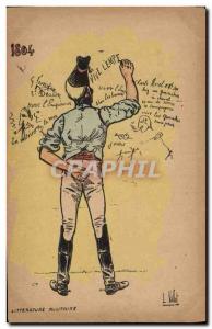 Old Postcard Army Military Literature 1804