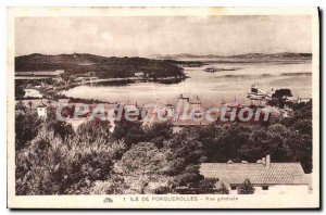 Postcard Old Porquerolles general view