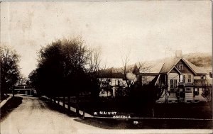 1908 OSCEOLA PENNSYLVANIA W. MAIN STREET REAL PHOTO RPPC POSTCARD 38-42