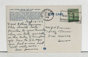 Lake Shore Drive and the Drake, Chicago - Postcard