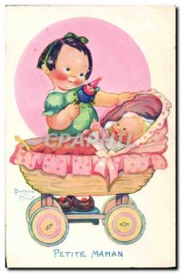 Old Postcard Fantasy Illustrator Child Beatrice Mallet Small mom