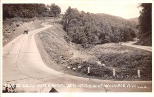 Curves US 50 - Macomber, West Virginia WV  