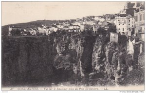 CONSTANTINE, Algeria, 1900-1910´s; Vue Sur Le Rhummel Prise Du Pont El Kantara