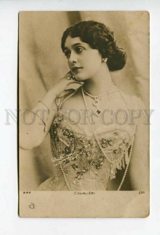 3156119 CAVALIERI Italian OPERA Star SINGER REUTLINGER PHOTO