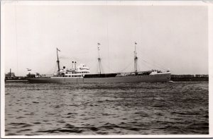 Koninklijke Rotterdamsche Lloyd Ms Kedoe Ship Vintage RPPC C332