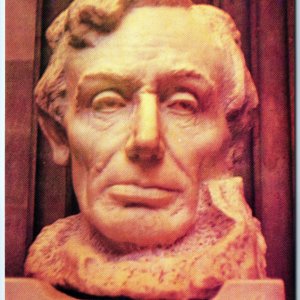 c1960s Abraham Lincoln Limited Edition to 1000 Postcard Wax Bust Sculpture? A230