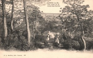 Vintage Postcard 1900's Cannes Vue Prise De La Croix Des Gardes Paris France