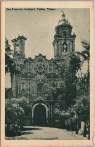 Mexico San Francisco Acatepec Puebla Vintage Postcard C123