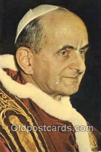 religion postcard postcards  Pope Paul VI