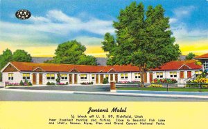 Jensen's Motel US 89 Richfield Utah postcard