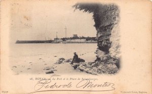France 1901 Royan Port et Phare Saint Georges Lighthouse vintage postcard