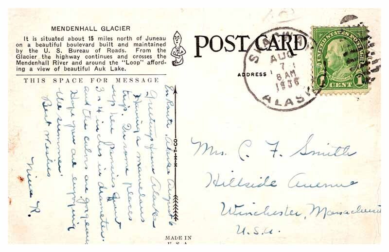 Postcard MOUNTAIN SCENE Juneau Alaska AK AP4740