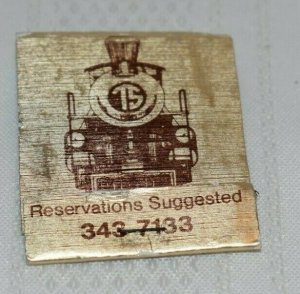 Twickenham Station Locomotive Mobile Alabama 20 Strike Matchbook