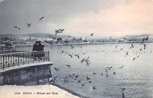 Zurich Moven am Quai Switzerland 1908 