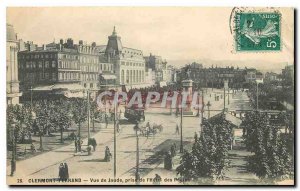 Old Postcard Clermont Ferrand Jaude view taken from the Hotel Post