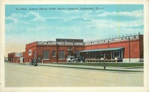 Automobiles Carbondale #5 Kropp 1920s Ice Plant Central Illinois Postcard 21-918