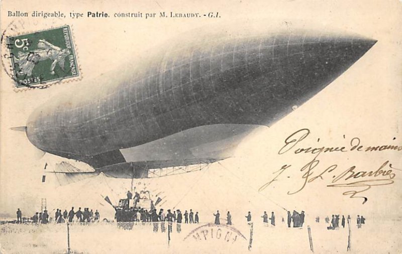 Ballon dirigeable type Patrie Zeppelin 1905 