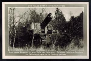 Mint WW2 RPPC Postcard Germany Army Wehrmacht Self Propelled Artillery Gun Tank