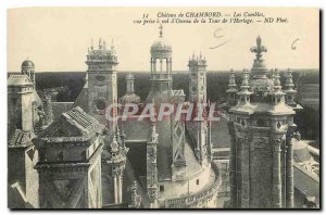 Old Postcard Chateau of Chambord The view taken attic has stolen bird of the ...