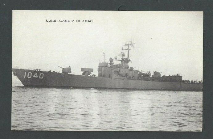 Ca 1964 PPC U S S Garcia Destroyer DE 1040 Mint