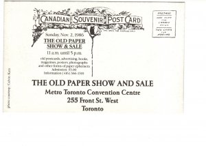 The Old Paper Show 1986, Toronto, Ontario, Deltiology