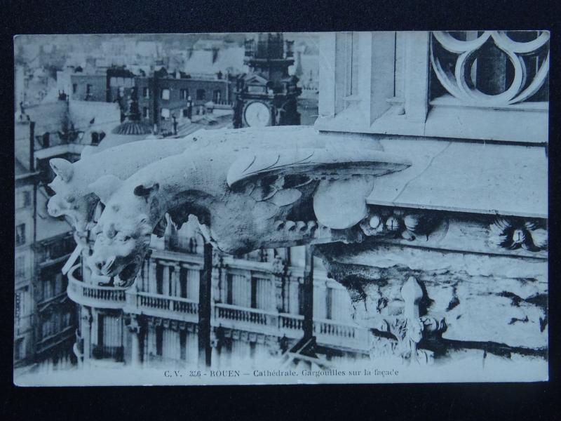 France Collection 8 x GARGOYLE related 7 x NOTRE DAME / 1 ROUEN c1905 Postcards