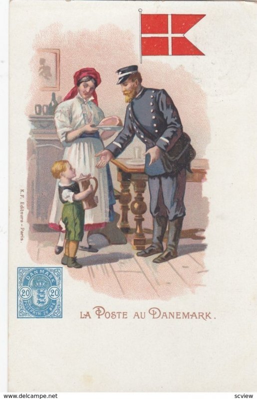 La Poste en DANEMARK , 1902