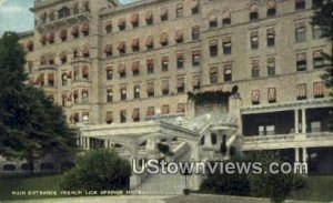 Main Entrance, French Lick Springs Hotel - Indiana IN