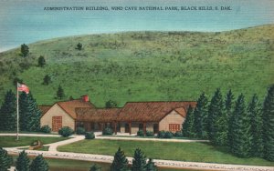 ?Vintage Postcard 1930's Admin. Building Wind Cave National Park Black Hills SD