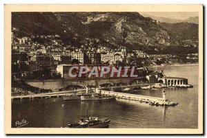 Old Postcard Monte Carlo seen from Monaco