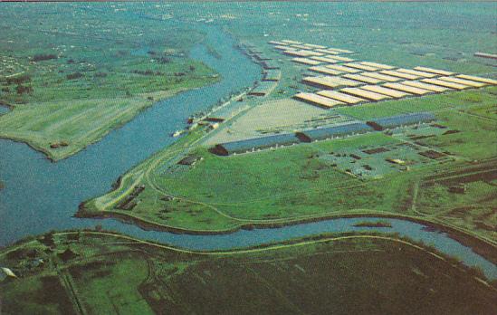 Aerial View Naval Supply Annex Stockton California