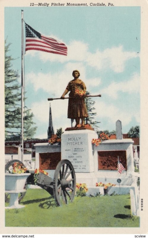 CARLISLE, Pennsylvania, 1900-10s ; Molley Pitcher Monument