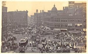 Lynn MA Storefronts Central Square Buildings Trolley's Moehring & Gresbeck RPPC