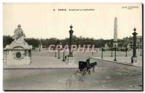 Paris Postcard Old Place Concorde