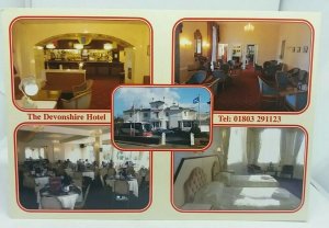 Vintage Multiview Postcard The Devonshire Hotel Parkhill Road Torquay