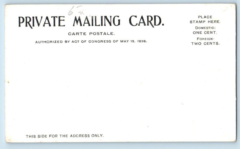 Cincinnati Ohio Postcard View Music Hall Exterior Building 1900 Vintage Antique