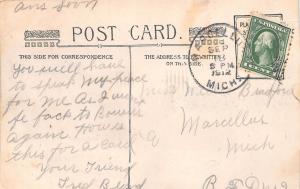 Michigan Mi FELT PENNANT Postcard 1912 HOWARDSVILLE Own an Auto... 