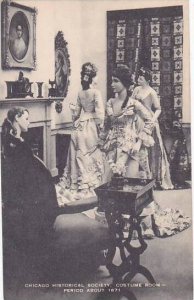 Illinois Chicago Historical Society Costume Room Period About 1871 Artvue