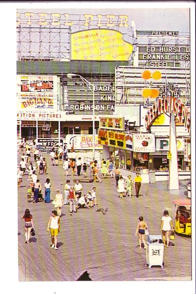 Boardwalk and Amusement Area, Atlantic City, New Jersey