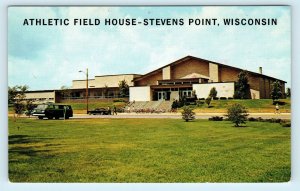 STEVENS POINT, WI Wisconsin ~ ATHLETIC FIELD HOUSE U. of Wisconsin 1981 Postcard