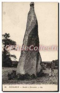 Old Postcard Penmarch Menhir has Kerscaven