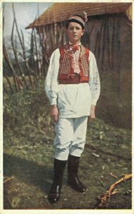 Croatia Croatian Traditional Clothing Vintage Postcard 07.49