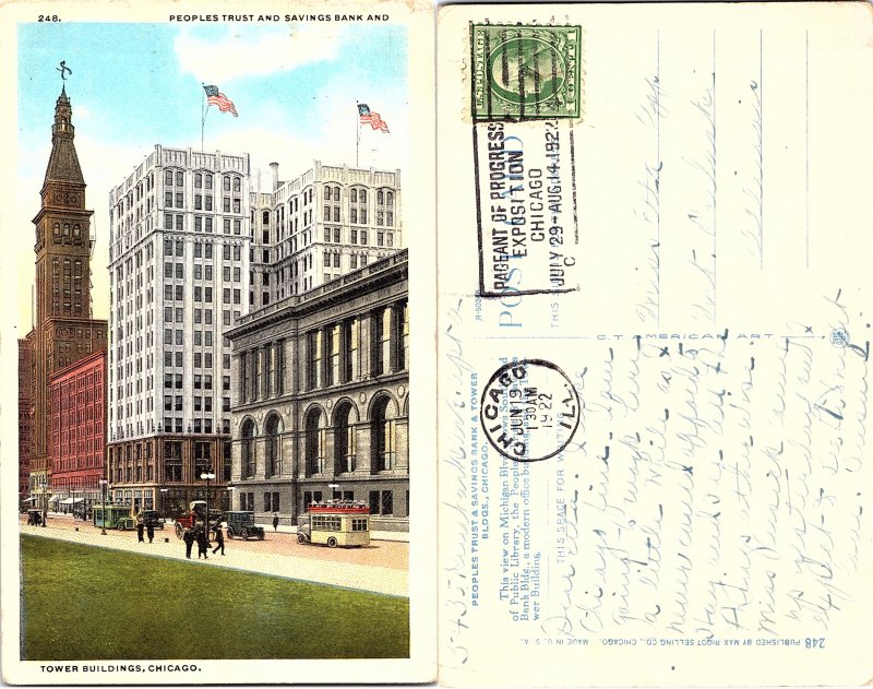 Peoples Trust and Savings Bank and Tower Building, Chicago, Illinois