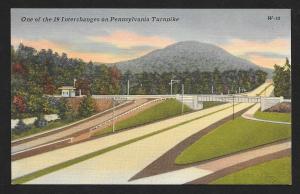 An Interchange of Pennsylvania Turnpike Unused c1940s