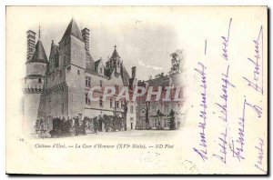 Old Postcard Chateau d'Usse The Court of