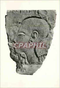 Postcard Modern British Museum Egyptian sunk relief in timeston head of a you...